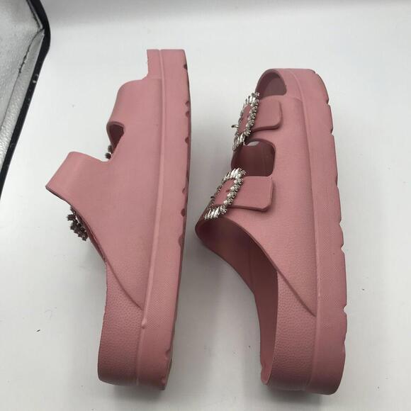 H2K Sandals Women's Molded Double Strap Solid Color Sandals Size 43=11 - Picture 5 of 9